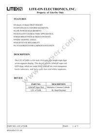 LTC-4724JR Datasheet Cover