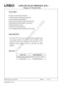 LTC-4727JF Datasheet Cover