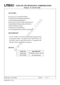 LTC-561HR Datasheet Cover