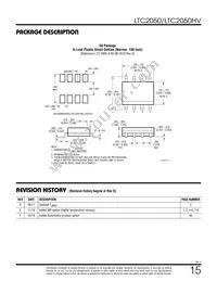 LTC2050HVIS6#TRM Datasheet Page 15