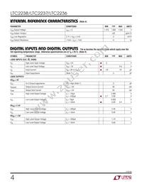 LTC2237IUH Datasheet Page 4