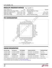 LTC2240IUP-10 Datasheet Page 2