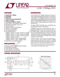 LTC2240IUP-12 Datasheet Cover