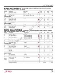 LTC2241IUP-10 Datasheet Page 5