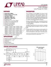 LTC2249IUH Datasheet Cover