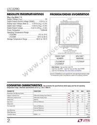 LTC2290IUP Datasheet Page 2