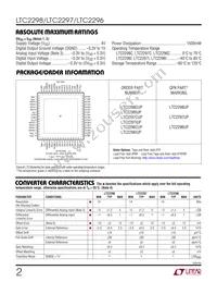 LTC2298IUP Datasheet Page 2