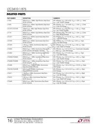 LTC3410ESC6-1.875 Datasheet Page 16