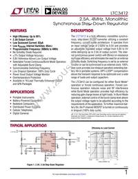 LTC3412EUF Datasheet Cover