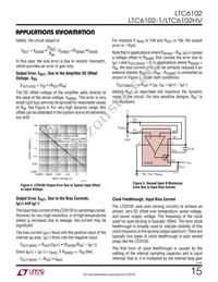 LTC6102IDD Datasheet Page 15