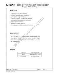 LTD-2601B Datasheet Cover