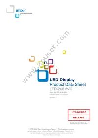 LTD-2601WC Datasheet Cover