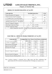 LTD-2601WC Datasheet Page 5