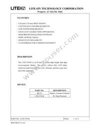 LTD-2701B Datasheet Cover