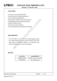 LTD-4708JS Datasheet Cover