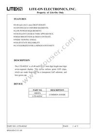 LTD-482GC Datasheet Cover