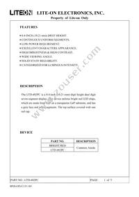 LTD-482PC Datasheet Cover