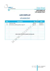 LTD-4830CTB-P Datasheet Cover