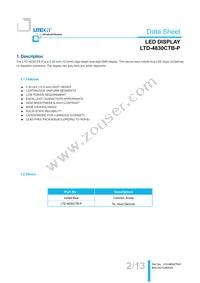 LTD-4830CTB-P Datasheet Page 2