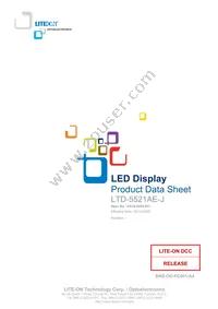 LTD-5521AE-J Datasheet Cover