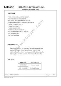 LTD-6910SH-R1 Datasheet Cover