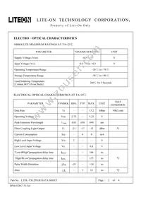 LTDL-TX12P01B Datasheet Page 2