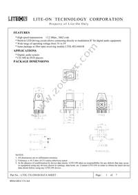 LTDL-TX12S01B Datasheet Cover