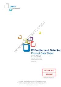 LTE-1650 Datasheet Cover