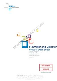 LTE-2871 Datasheet Cover