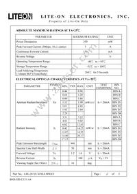 LTE-2872U Datasheet Page 3