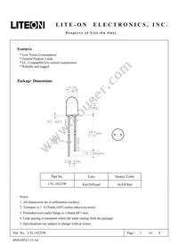 LTL-10223W Datasheet Cover