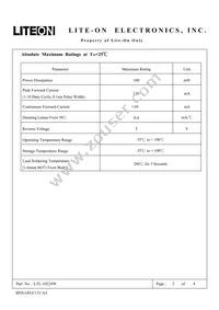 LTL-10224W Datasheet Page 2