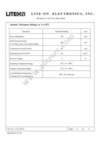 LTL-10233 Datasheet Page 2