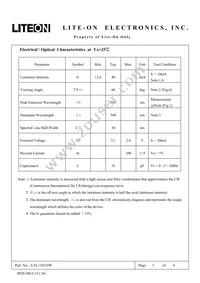 LTL-10233W Datasheet Page 3