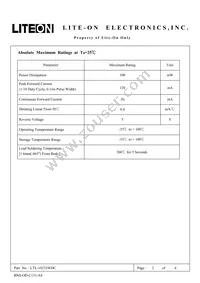 LTL-10233WHC Datasheet Page 2