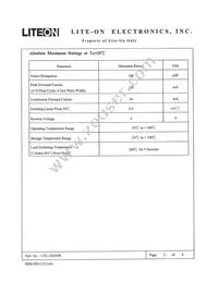 LTL-10234W Datasheet Page 2