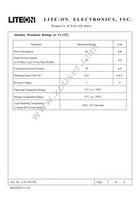 LTL-10253W Datasheet Page 2