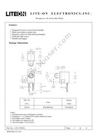 LTL-155EHA Datasheet Cover