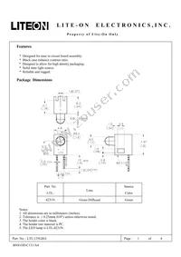 LTL-155GHA Datasheet Cover