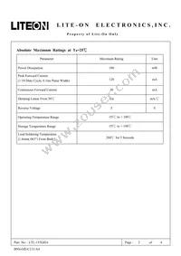 LTL-155GHA Datasheet Page 2