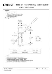 LTL-1CHE Datasheet Cover