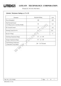 LTL-1CHEE Datasheet Page 2