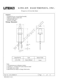 LTL-1CHGH114 Datasheet Cover