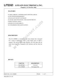 LTL-2300HR Datasheet Page 2