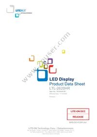 LTL-2620HR Datasheet Cover