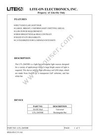 LTL-2685HR Datasheet Cover