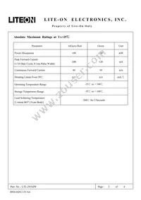 LTL-293SJW Datasheet Page 2