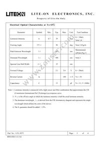 LTL-307Y Datasheet Page 3