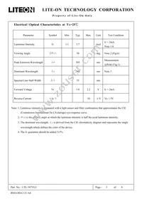 LTL-307YLC Datasheet Page 3
