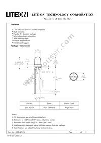 LTL-4211N Datasheet Cover